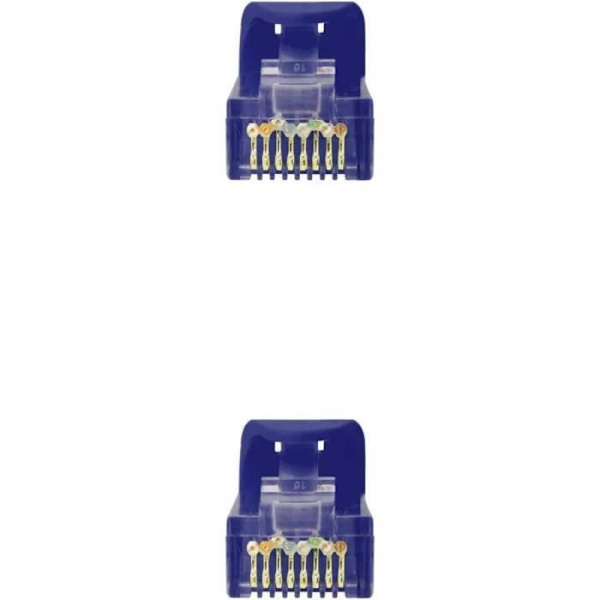 TooQ RJ45 LSZH UTP Cat.6A Ethernet-nätverkskabel, AWG24, 100 % koppar, Allogenfri, Blå, 3.0mts slang