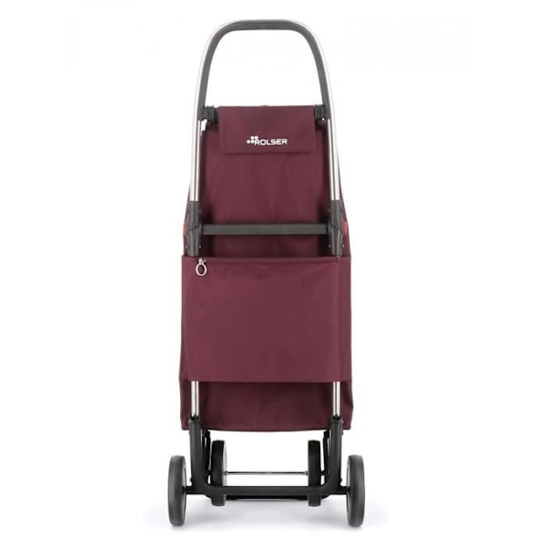 ROLSER Cabriolet Fällbar Shoppingvagn - Imax - Bordeaux - 2 till 4 hjul Äggplanta