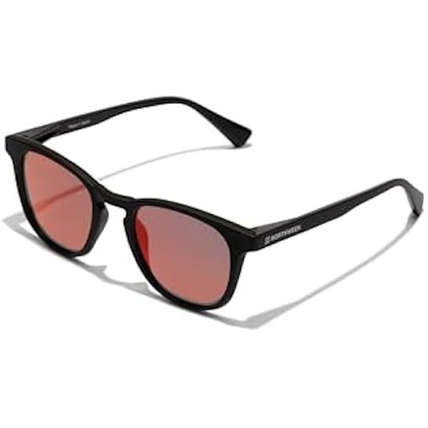 Solglasögon - NORTHWEEK - Mixed Wall - Polarized Black Ruby - Kategori 3 - Trendigt Polariserad svart rubin