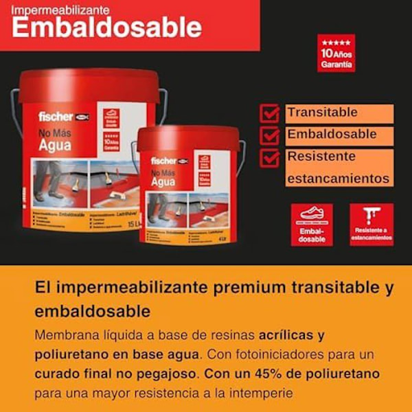 Vit Thermal Packable Waterproofing 4L 564318 Fischer - Märke: Fischer - Färg: Vit Vit