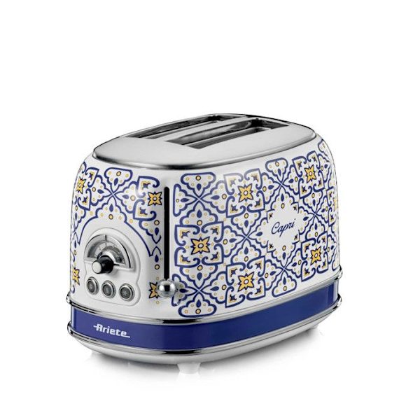 ARIETE Vintage Capri Toastmaskin 2 skivor 810W Retro Design