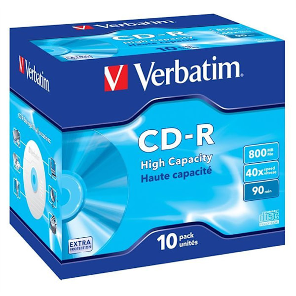 VERBATIM CD-R - 800 MB - 90 min - Paket om 10