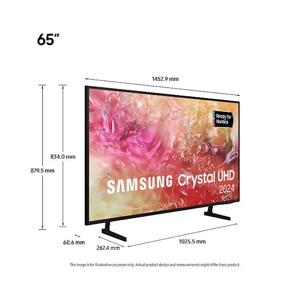 Samsung LED TV 65" Crystal UHD TU65DU7105KXXC