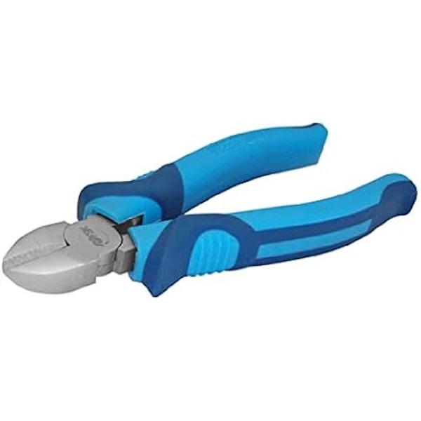 Diagonal skärtång - FERRESTOCK - 6"/150 mm - Stål - Bi-material handtag - Ergonomisk Krom och blå