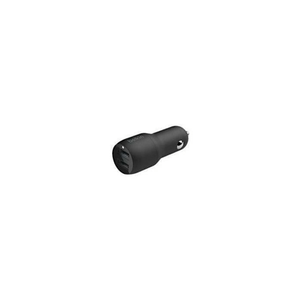BELKIN - billaddare - Dubbel USB-A billaddare Svart