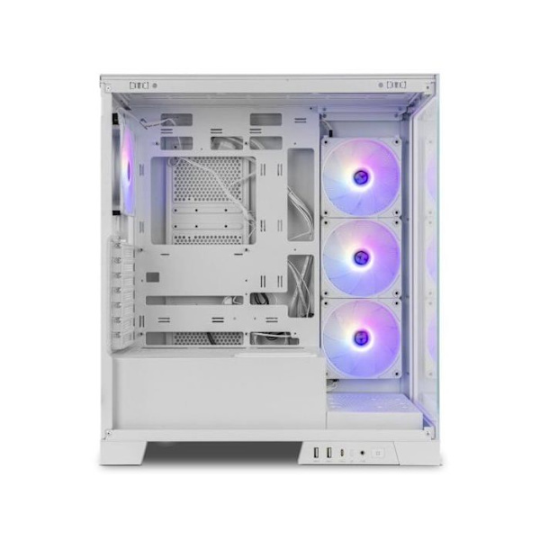 NOX Hummer GLOCK ARGB Semitorre ATX Templatglas USB-C Vit