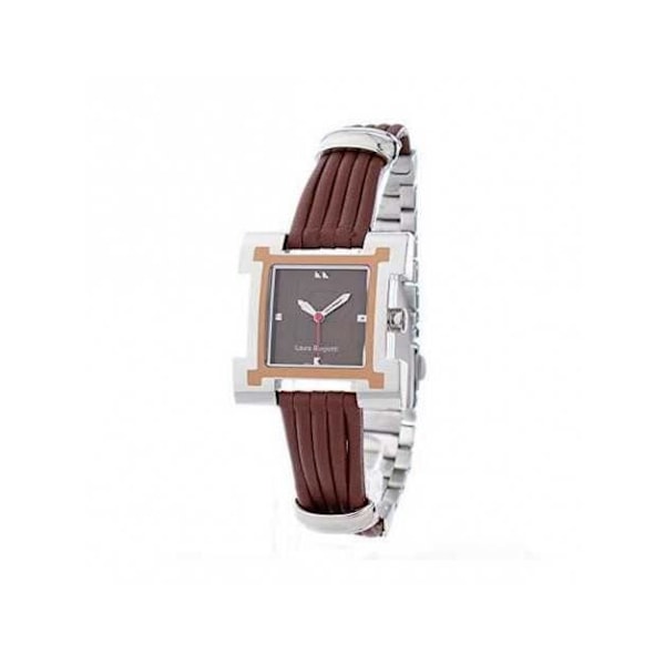 Kvinnoarmband - Laura Biagiotti - LBSM0039L-05 - Kvarts - Läder - Ø 25 mm kastanj