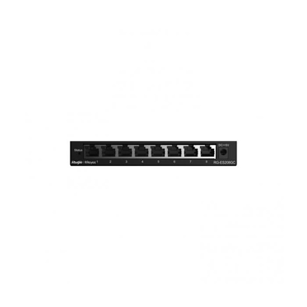 RUIJIE REYEE RG-ES208GC SWITCH BORDSVEN 5 PORTAR 10/100 MBPS