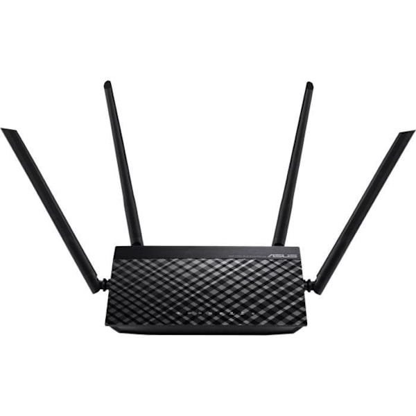 Trådlös router - ASUS - RT-AC1200 v.2 - Dual Band 1200 Mbps AC Wi-Fi-router med 4 externa antenner, 5 Ethernet-portar