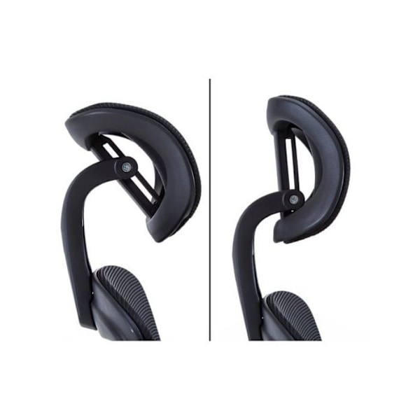 Ergonomisk Kontorsstol - Woxter - Ergo Black - Höjdjusterbar - Armstöd - Andningsbart Tyg Svart