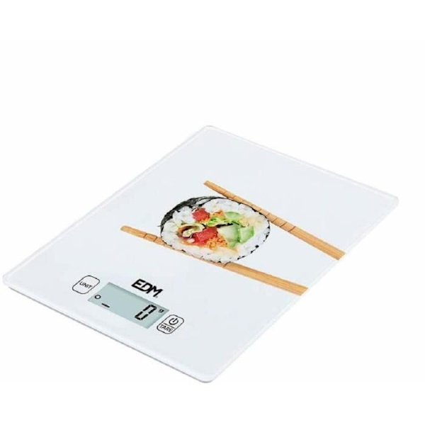 köksvåg EDM Vit 5 kg (14 x 19,5 cm) Vit