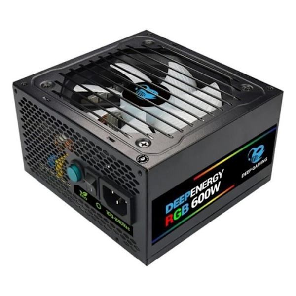 CoolBox DG-PWS600-MRBZ ATX 600W RGB Strömförsörjning Svart Ø 12 cm x 1