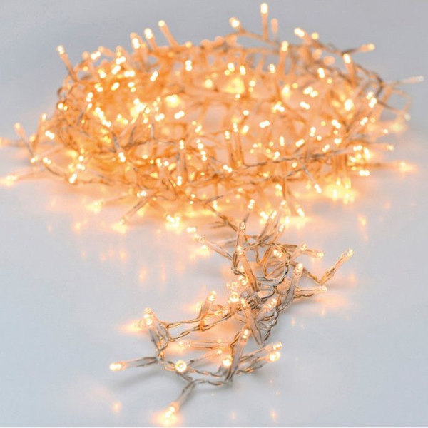 LED-ljusslinga - Professionell - 17 m - Vit - 20 lampor - Utomhus Orange