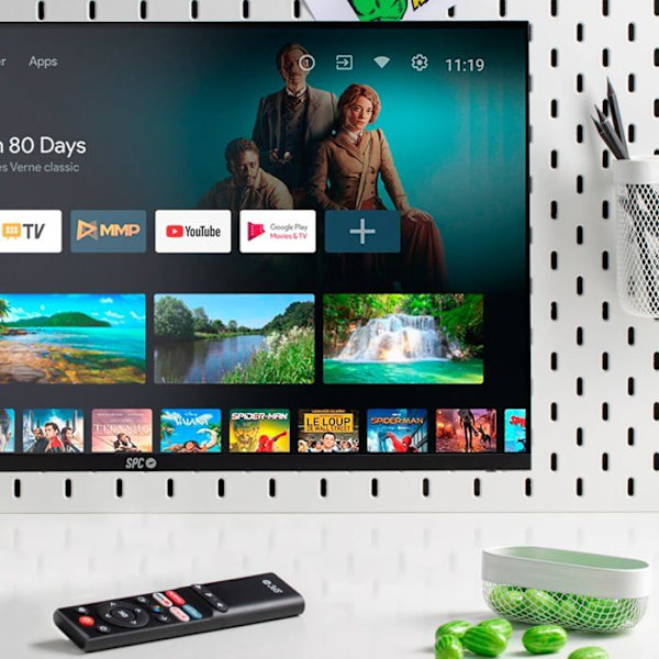 Android TV-monitor - SPC - 27 tum - Full HD - Fjärrkontroll - Mobilanslutning