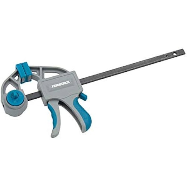 Ferrestock FSKSAM005 Set med 2 enkelmanuella klämmor med A3 stålstång, ergonomiska handtag, snabbkoppling och