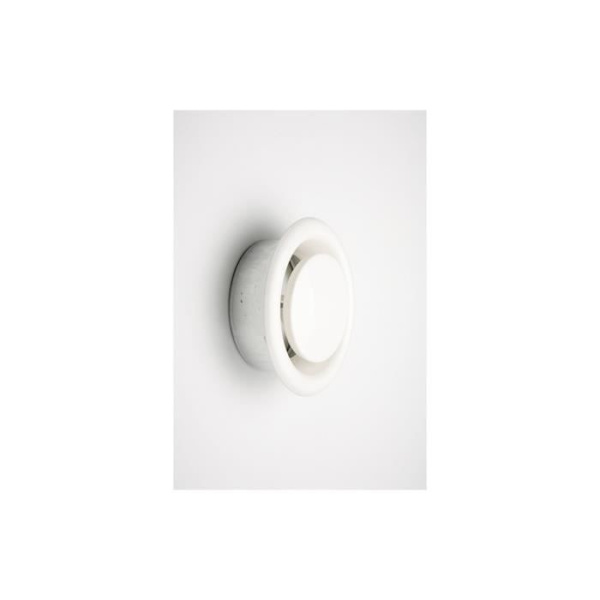 Spridarrör - GENERISK - Ø125mm - Justerbar - Vit Stål Vit