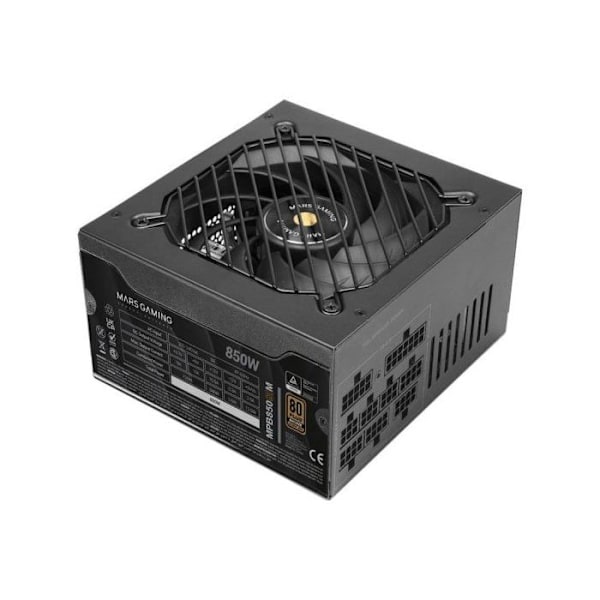 Mars Gaming Mpb850sim Modulska Struja ATX 850w 80 Plus Bronze Svart Svart