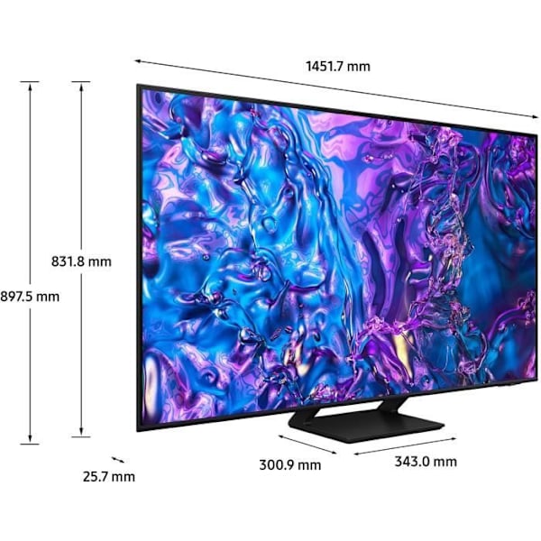 Samsung 75Q70D - 75" (190 cm) QLED TV - 4K UHD 3840x2160 - 120 Hz - Quantum HDR - Gaming HUB - Smart TV - 4xHDMI - WiFi