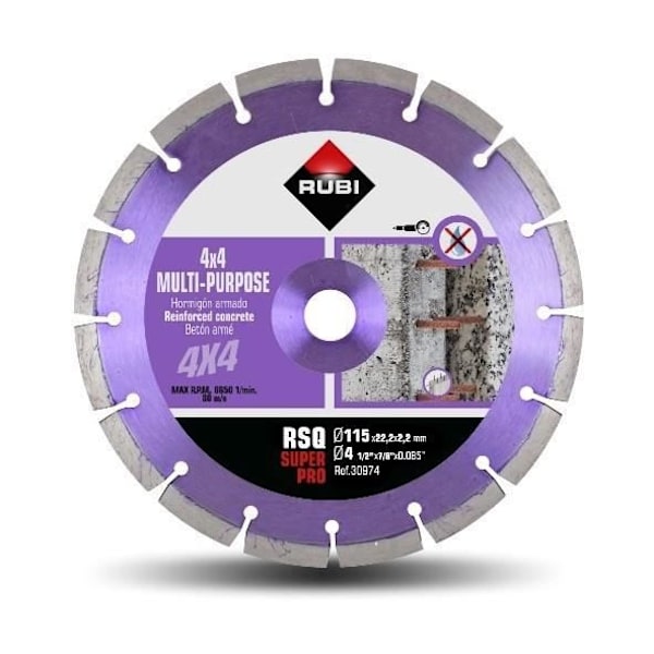 RUBI STT segmenterad diamantklinga 'All terräng' (115 mm)