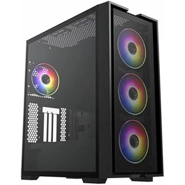 ATX H2 Air Semi-Tower Case - Hiditec - Flerfärgad - 58 cm - 51 cm - 27 cm Svart