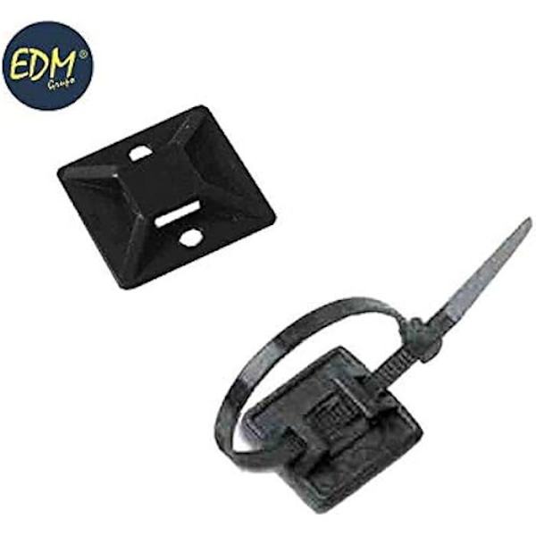 Förankringsbas - LAPAFIL - Paket med 100 enheter - Svart färg - Plast - 3,6 mm Svart