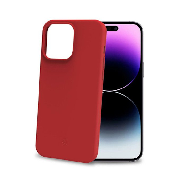 Telefonfodral - Celly - iPhone 15 Pro Max - Röd - 1,5 cm - Syntetiskt skydd Röd