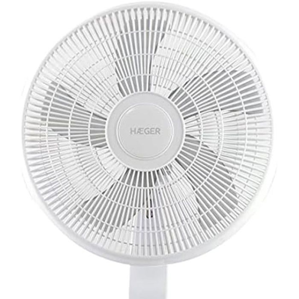Piedestalfläkt - HAEGER - Smooth Wind modell - 5 40 cm blad - 45W - 90° oscillation