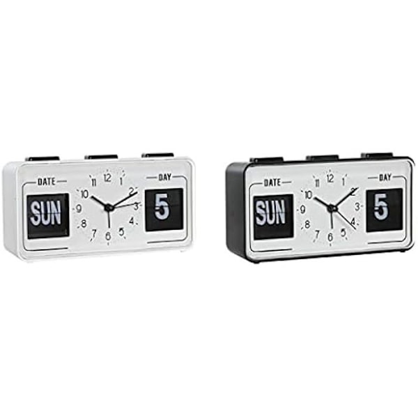 Väckarklocka - DKD Home Decor - Standard - PVC - Vit och Svart - 17 x 5 x 9 cm Vit, Svart.
