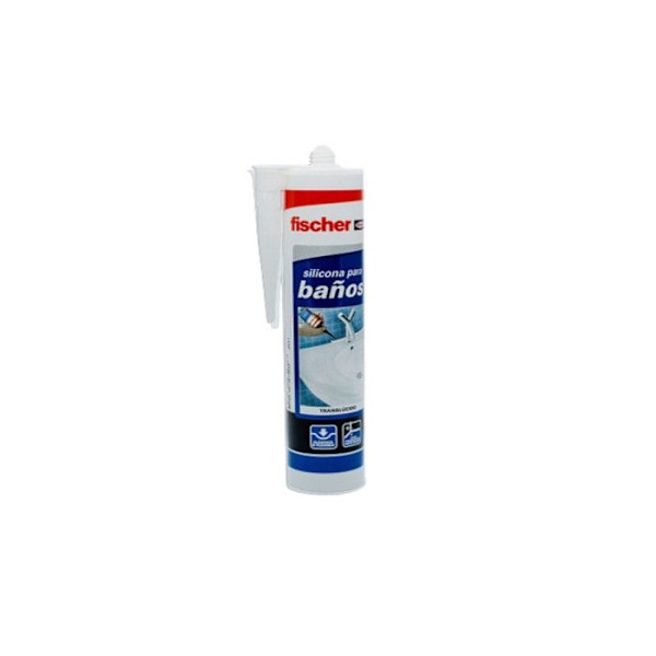 Silicone sanitet - FISCHER - 96376 - transparent - 300 ml - hög fungicid Transparent