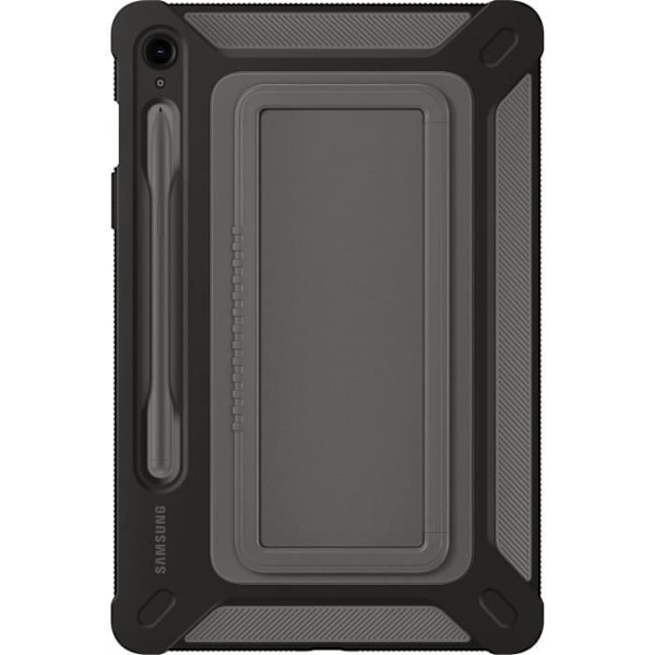 Baksidan - Samsung - Galaxy Tab S9 FE - Titan - Stötsäker - Flerpositionsstöd - 10,5 tum Titan