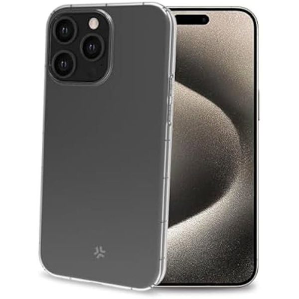 HEXAGEL skyddsfodral för iPhone 15 Pro Max - CELLY - Vit - Halvstyv - Syntet - Matt Vit