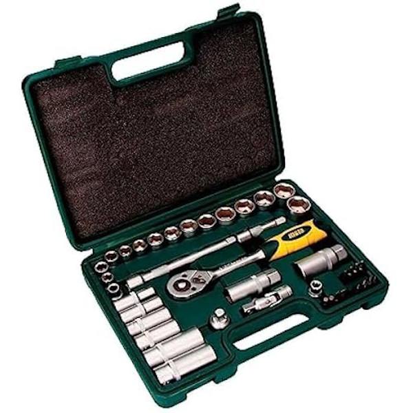 Bocallave set - EDM - EK502 - 40 delar - 3/8" - Cr.V Flerfärgad