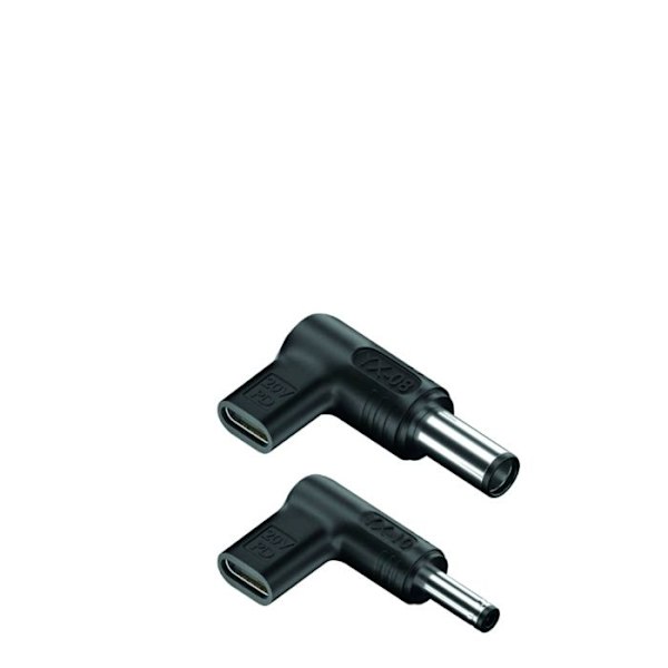 NGS BUD-D: Ersättningspaket med 2 USB-C strömadaptrar kompatibla med DELL bärbara datorer.