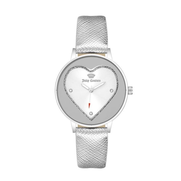 Kvinnotillbehör - Juicy Couture - JC1235SVSI - Kvarts - Läder - 38mm silver/silver