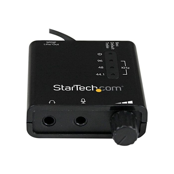 Externt USB-ljudkort med SPDIF digital ljudutgång - STARTECH - ICUSBAUDIO2D - 96 kHz/24 bitar - Svart