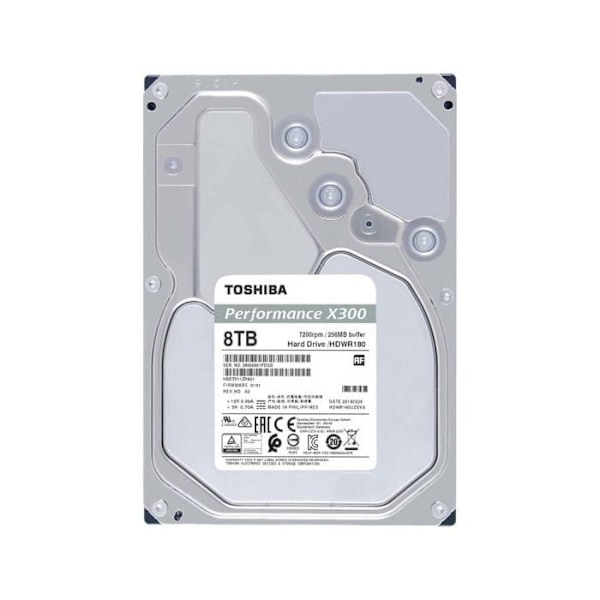 Extern hdd - Toshiba - HDWR480UZSVA - 8 To - 3,5" - 2 års garanti