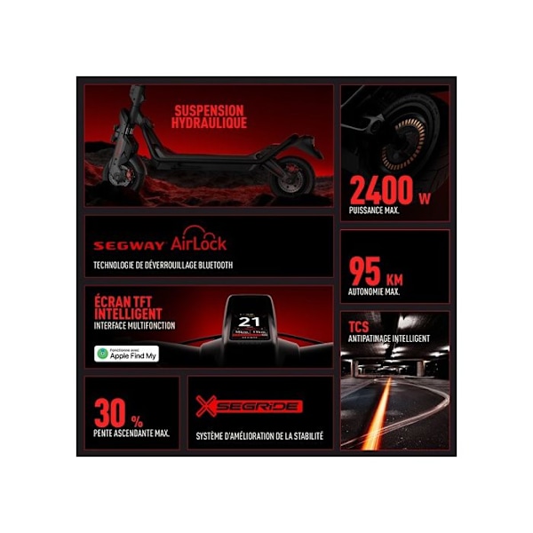 Trottinett elektrisk Segway SuperScooter GT3 E