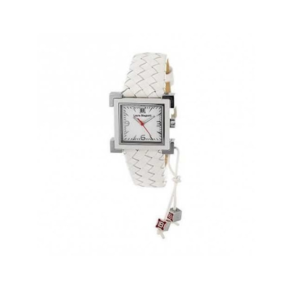 Kvinnoarmbandsur - Laura Biagiotti - LB0040L-02 - Quartz - Läder - Ø 25 mm Vit