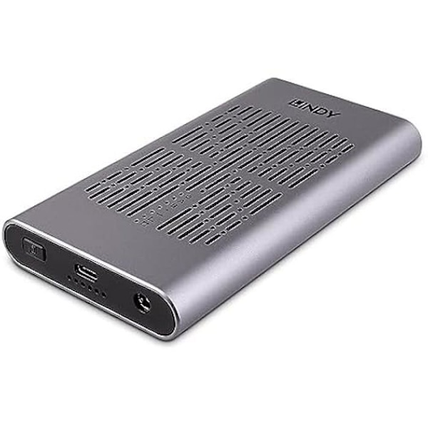 LINDY USB 3.2 Gen 2x2 Dual SSD M.2 NVMe-hölje med kloningsfunktion