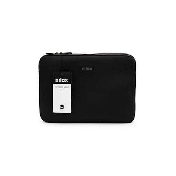 Laptopfodral - Nilox - NXF1401 - 14,1 tum - Mjuk neopren - Svart Svart