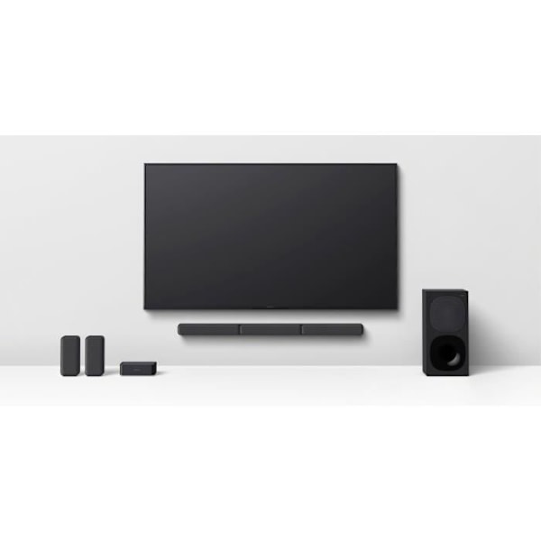 5.1 soundbar + subwoofer + 2 högtalare - SONY HT-S40R - 600W - Bluetooth 5.0 Svart