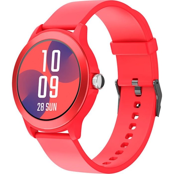 SPC SMARTEE DUO VIVO - Röd smartklocka med utbytbart band, 1,27”, Bluetooth-samtal, 8 dagars batteri, IP68