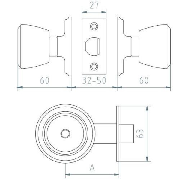 LÅRSKNAPP MÄSSING 70 3-3 510 MCM