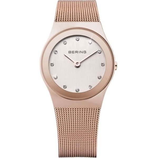 Klocka - BERING - 12927-366 - Dam - Läder - Analog - Chic Rosa