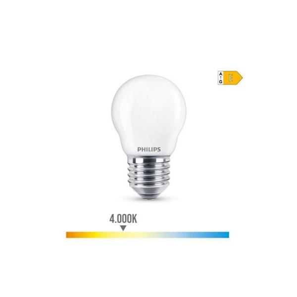 Sfärisk LED-lampa E27 6,5w 806lm 4000k Dagsljus - GENERISK - Ø4,5x7,8cm Dagsljus