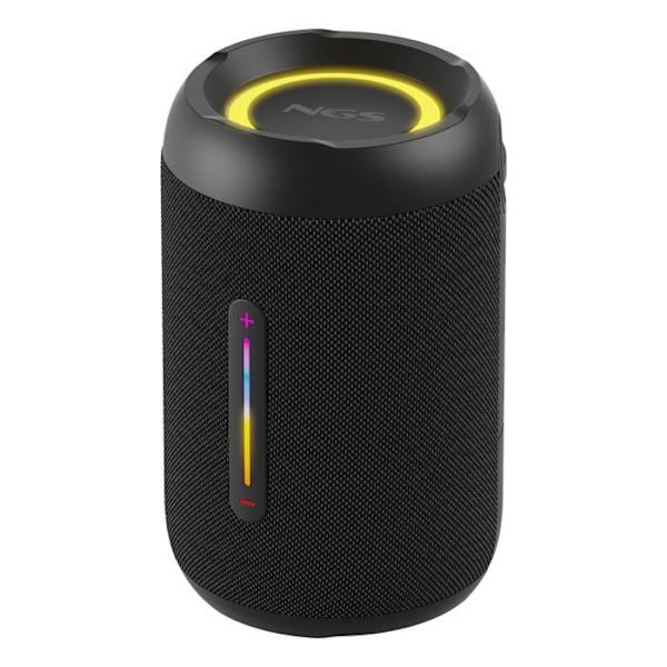 NGS ROLLER FURIA 2 TINY BLACK: Trådlig högtalare 20W. Vattentålighet IPX7, Kompatibel med BT/TWS/AUX IN. BATTERI 7H. LED. Svart. Svart