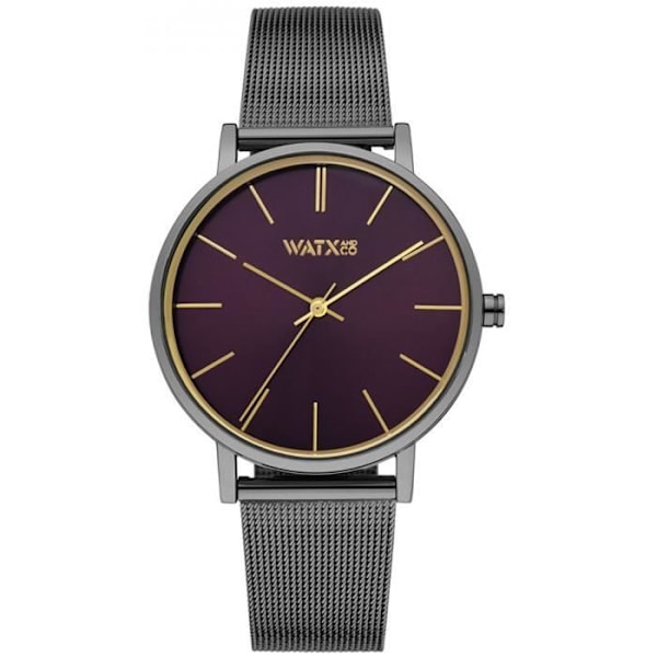 Kvinnoarmbandsur - WATX&COLORS - SPARKLING WXCA3017 - Kvarts - Analog - Rostfritt Stål Grå, lila
