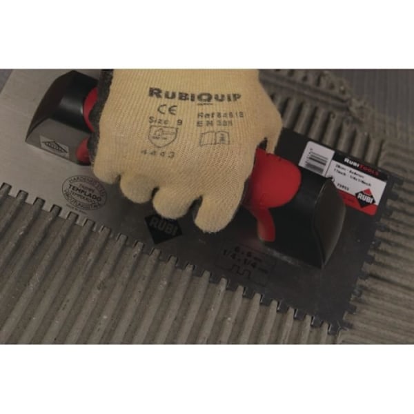 Kam 28 cm - RUBI - Fyrkantig 10x10 mm - Specialstål - Korrosionsskydd Vit