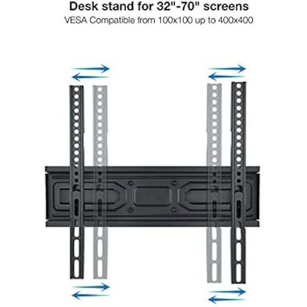 TOOQ LP7846TN-B - Väggfäste för skärmar från 32" till 70", svart