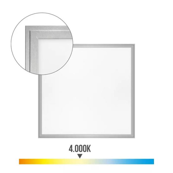 40W Square Matte Chrome LED-panel Matt krom
